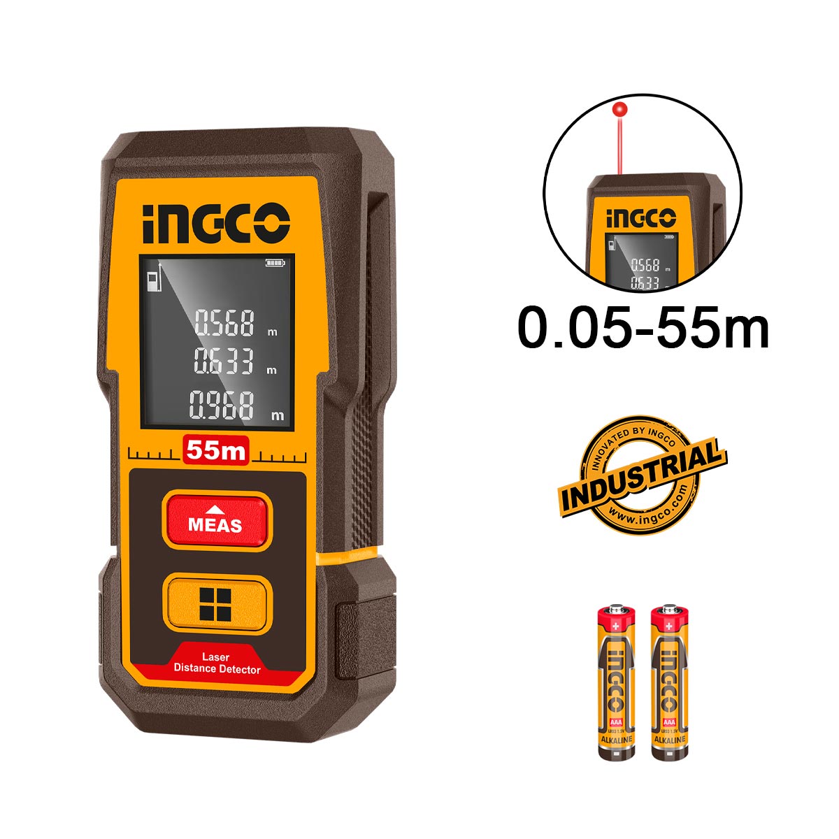 ΜΕΤΡΗΤΗΣ ΑΠΟΣΤΑΣΕΩΝ LASER 55M INGCO HLDD05086